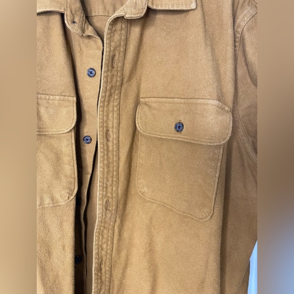 Gap Men’s Heavy Camel Brown Shirt Jacket, Size XL - Picture 2 of 5